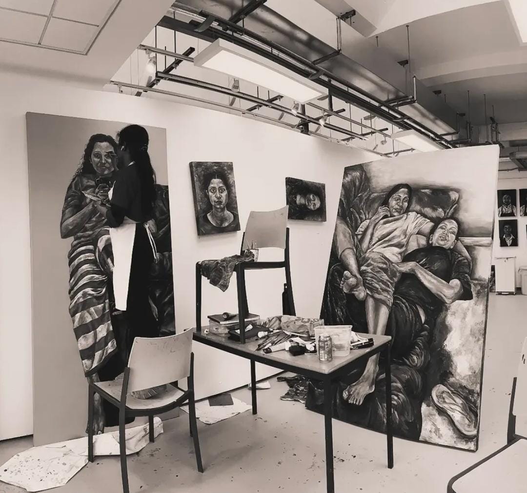 Leicester Studio Canvas Preparation